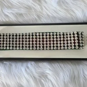 Gucci | Accessories | Gucci Crystal Embellished Web Headband  display picture 1